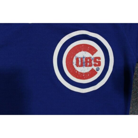 MLB Baseball Vintage 80s Chicago Cubs Jersey Shirt Top Large CCM Blue - Picture 2 of 5